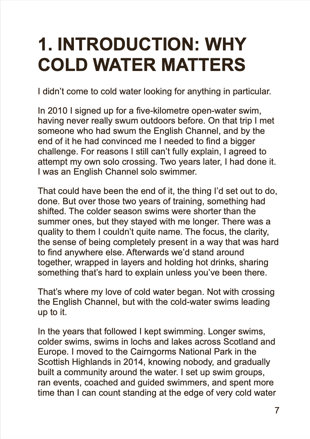 The Cold Water Handbook